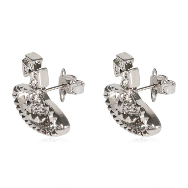 122710 pv 0869f2cf 4634 4392 9c34 347805aa56c9 Vivienne Westwood Mayfair Bas Relief Crystal Stud Gold Tone Earring