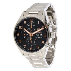 Tag Heuer Carrera CV2A1ABBA0738 Mens Watch in Stainless Steel Louis Vuitton Three PM Emplant Marine Rouge handbag