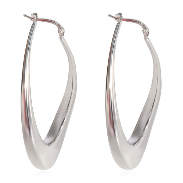 122934 sv 73d40634 089a 44a5 ae74 5e77ef917678 Roberto Coin Twisted Teardrop Hoop Earrings in 18k White Gold