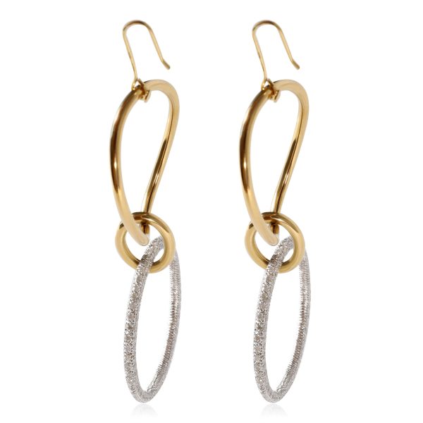 122938 pv Diamond Circle Drop Earrings in 18k Yellow Gold 422 CTW