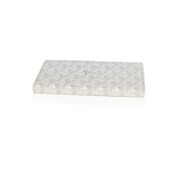 122954 box Goyard White Goyardine Canvas Passport Holder