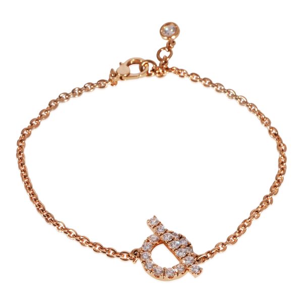 Hermès Finesse Diamond Bracelet in 18k Rose Gold 055 CTW Hermès Finesse Diamond Bracelet in 18k Rose Gold 055 CTW