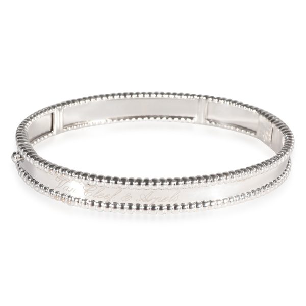 Van Cleef Arpels Perlee Signature Bracelet in 18K White Gold Van Cleef Arpels Perlee Signature Bracelet in 18K White Gold Size Medium