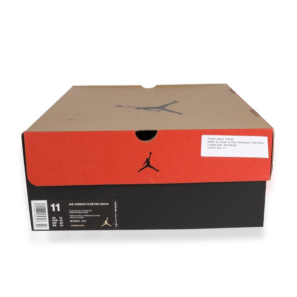 123144 box 5dda2f5f 73d0 4e8c bddd e3b48eeea530 Air Jordan 12 Retro Winterized Triple Black