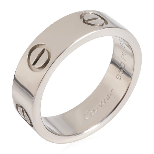 123199 pv Cartier Love Ring in Platinum