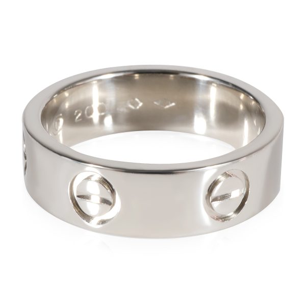 123199 sv Cartier Love Ring in Platinum