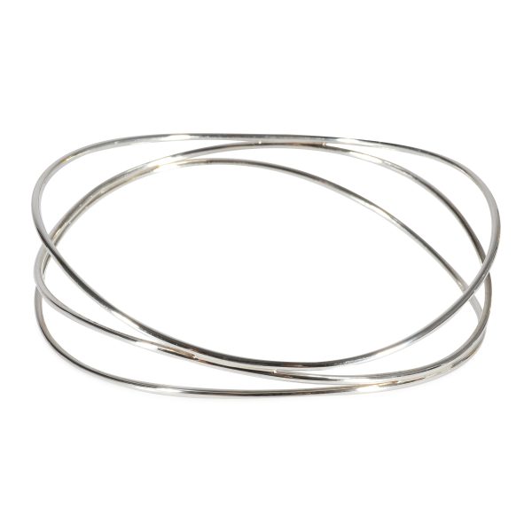 Tiffany Co Elsa Peretti 3 Row Wave Bracelet in 925 Sterling Silver Tiffany Co Elsa Peretti 3 Row Wave Bracelet in 925 Sterling Silver