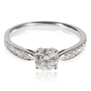 Tiffany Co Harmony Diamond Engagement Ring in 950 Platinum I VS1 061 Louis Vuitton Damier Kaisa Hobo Cerise Shoulder Bag Tote Bag Handbag Brown