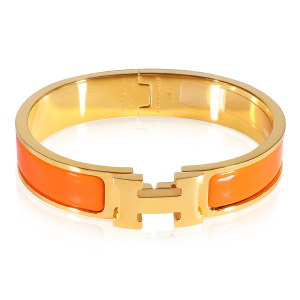 Hermès Clic H Bracelet in Orange Hermès Clic H Bracelet in Orange