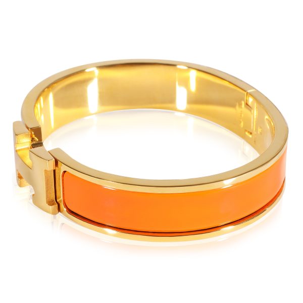 123297 sv 69eeebe7 f040 4f6a b247 e101e96cc832 Hermès Clic H Bracelet in Orange