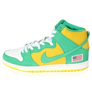 Dunk High Pro SB Oakland Athletics Loewe Square Basket Bag Small Tote Yellow x Brown