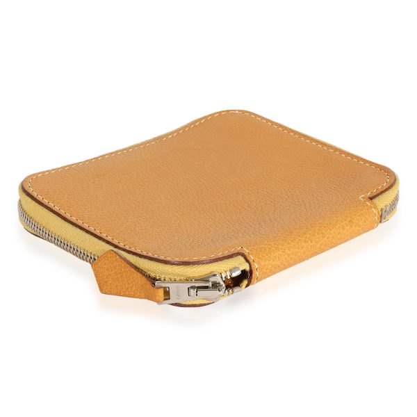 123414 bv 3c56cf83 6aff 450c ab17 6201742bd705 Hermès Natural Vache Liegee Azap Compact Wallet PHW