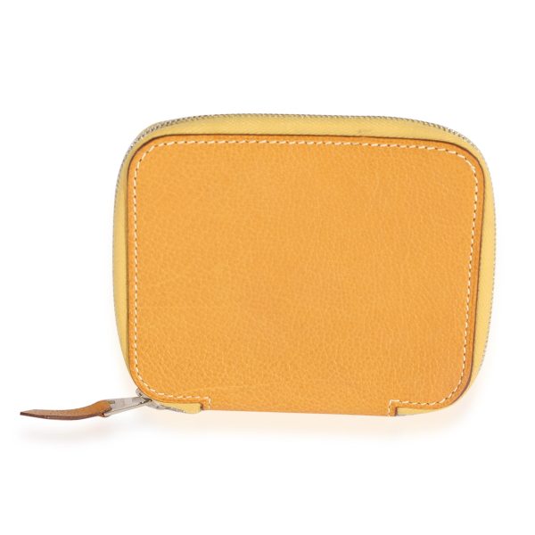 123414 pv a75a9d88 b407 48df a446 90bf345ac338 Hermès Natural Vache Liegee Azap Compact Wallet PHW