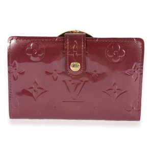 Louis Vuitton Violette Monogram Vernis French Purse Wallet Louis Vuitton Violette Monogram Vernis French Purse Wallet