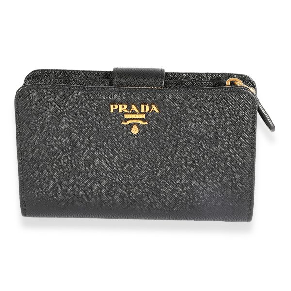 Prada Black Saffiano French Wallet Prada Black Saffiano French Wallet