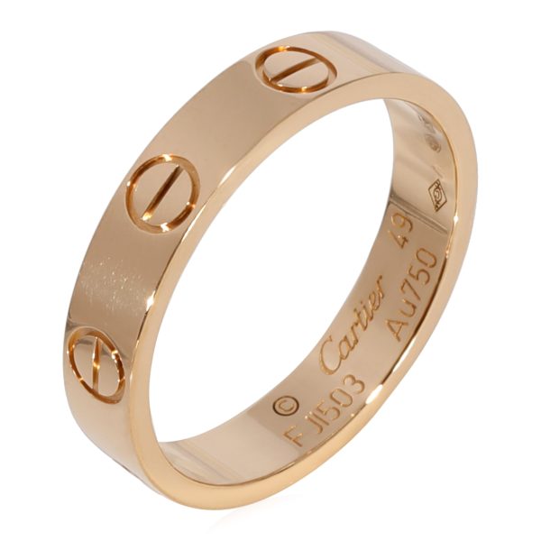 Wedding Band Yellow Gold Cartier Love Wedding Band in 18k Yellow Gold