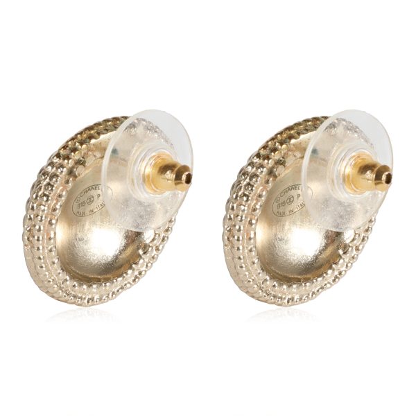 123472 pv 24d31c92 991c 4cb1 9740 83e3ca4a4c71 Gold Toned Chanel CC Button Earrings