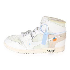 Off White x Air Jordan 1 Retro High OG White 2018 Prada 2way Galleria Handbag Shoulder Triangle Logo Saffiano Leather Greige Gold Hardware