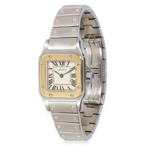 Cartier Santos Galbee W20012C4 Womens Watch in 18kt Stainless SteelYellow Gold Louis Vuitton Keypole Bandolier 50 Boston Bag Red