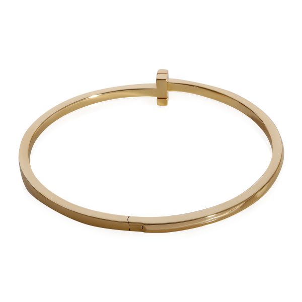 123504 av Tiffany Co Tiffany T1 Narrow Hinged Bangle in 18k Yellow Gold