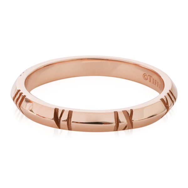 Fashion Ring Rose Gold Tiffany Co Atlas X Closed Ring in 18k Rose Gold