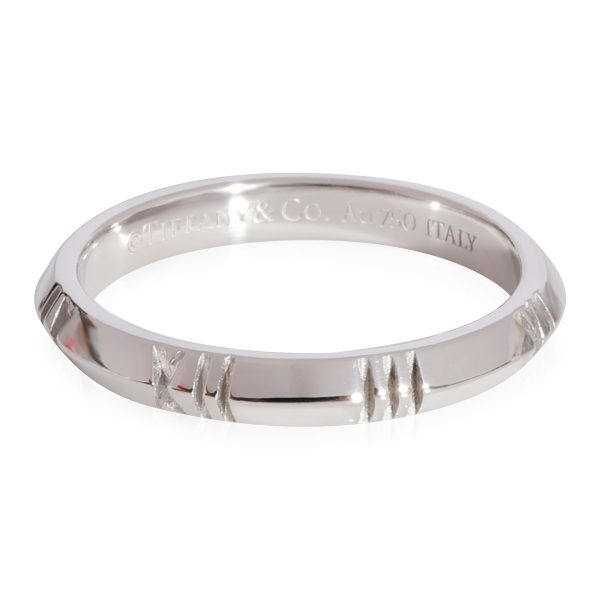 Tiffany Co Tiffany Co Atlas X Closed Narrow Ring in 18k White Gold