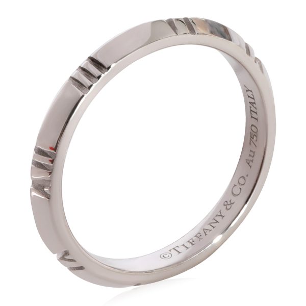 Tiffany Co Atlas X Closed Narrow Ring in 18k White Gold Tiffany Co Atlas X Closed Narrow Ring in 18k White Gold