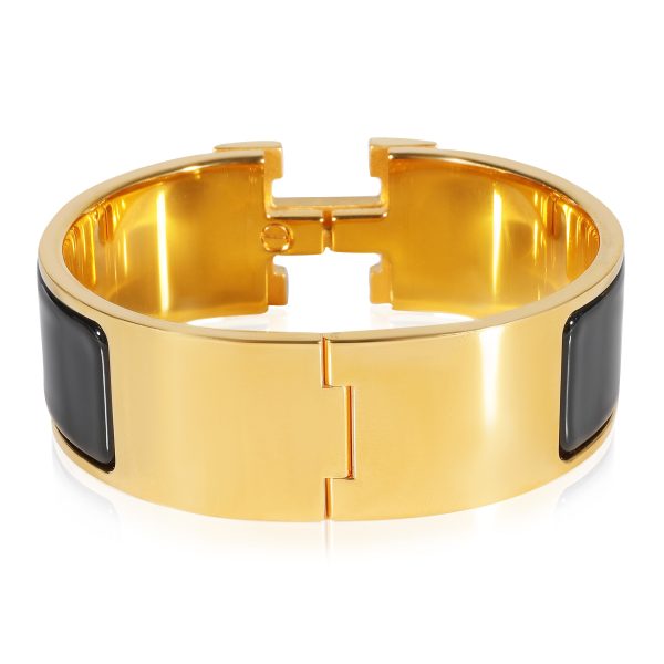 123601 pv Hermès Clic Clac Bracelet in Noir