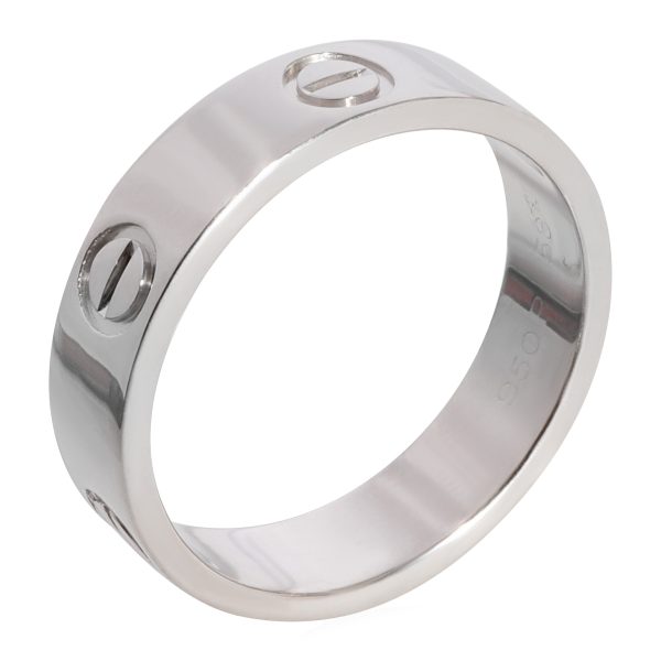 123629 av Cartier Love Ring in 950 Platinum