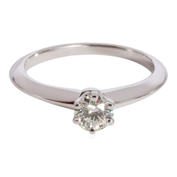 Rings Tiffany Co Diamond Solitaire Ring in 950 Platinum I VVS1 031 CTW