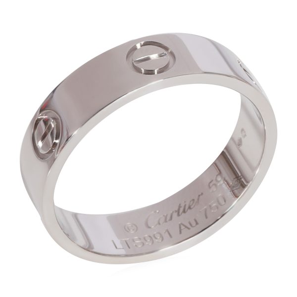 White Gold Ring Cartier Love Ring in 18k White Gold