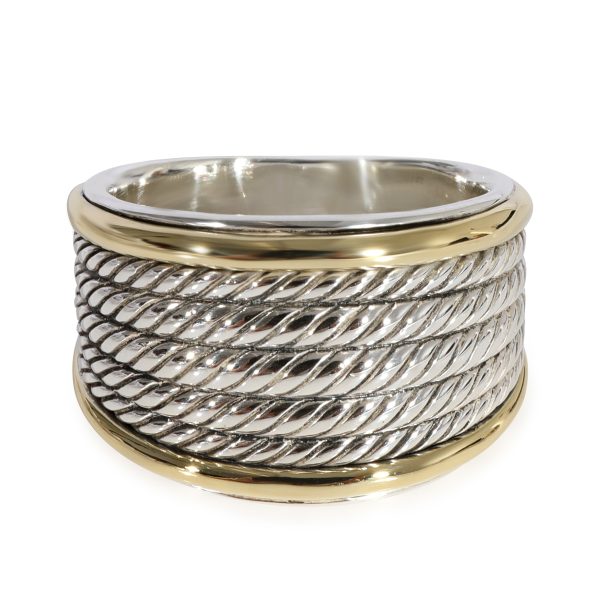 Rings David Yurman 5 Row Cable Band in 18k Yellow GoldSterling Silver