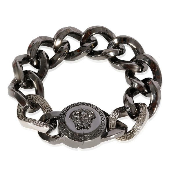 Ruthenium Versace Medusa Chain Bracelet Ruthenium Versace Medusa Chain Bracelet