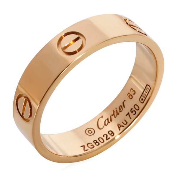 Ring Yellow Gold Cartier Love Ring in 18k Yellow Gold