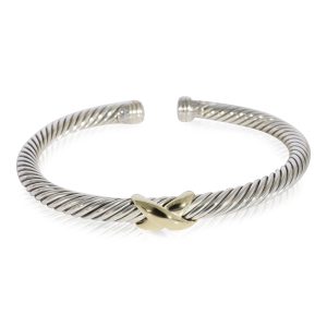 David Yurman Cable Collection X Bangle in 14k Yellow GoldSterling Silver CHANEL Wallet Cambon Black