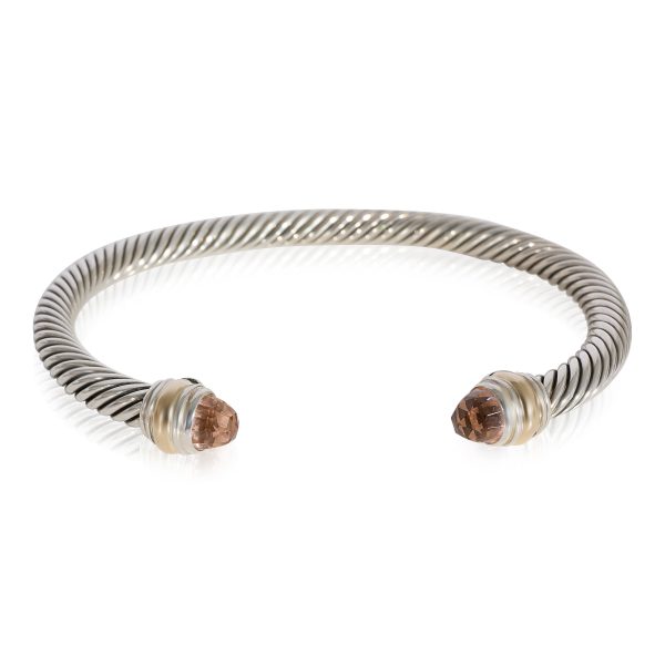 David Yurman The Cable Collectibles Morganite Bracelet in 14k Yellow GoldSterli David Yurman The Cable Collectibles Morganite Bracelet in 14k Yellow GoldSterli