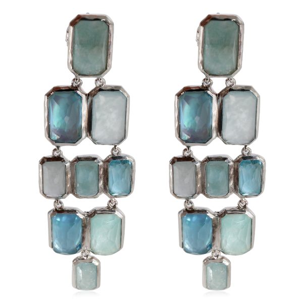 Ippolita Multistone Chandelier Earrings in 925 Sterling Silver Ippolita Multistone Chandelier Earrings in 925 Sterling Silver