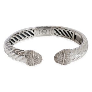 David Yurman Waverly Diamond Bracelet in 925 Sterling Silver 115 CTW Gucci Necklace Accessories Interlocking G White Gold
