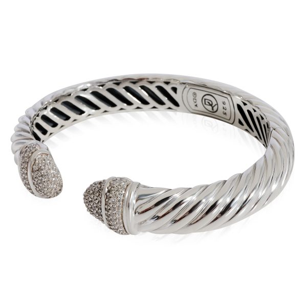 123864 sv David Yurman Waverly Diamond Bracelet in 925 Sterling Silver 115 CTW