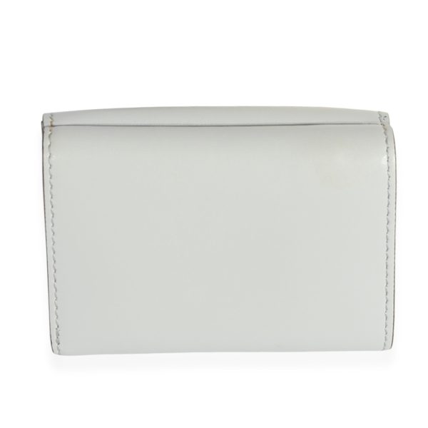 123994 pv Fendi Gray Smooth Calfskin Micro Trifold Wallet