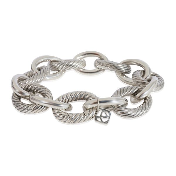 124036 sv 6928e810 a84c 4ff4 bec7 33ad3adcdba5 David Yurman Oval Link Bracelet in 925 Sterling Silver