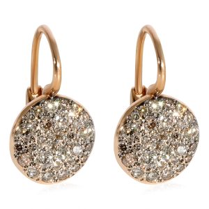 Pomellato Sabbia Diamond Earrings in 18k Rose Gold 078 CTW Louis Vuitton Rucksack Monogram Monsouris Brown