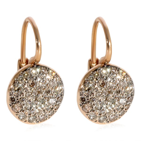 Pomellato Sabbia Diamond Earrings in 18k Rose Gold 078 CTW Pomellato Sabbia Diamond Earrings in 18k Rose Gold 078 CTW