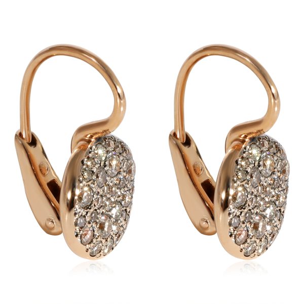 124076 sv 963544bc b23b 4334 ac2b 8ebc01f2a740 Pomellato Sabbia Diamond Earrings in 18k Rose Gold 078 CTW