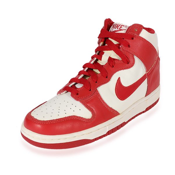 124079 ad2 1999 Dunk High LE White Red