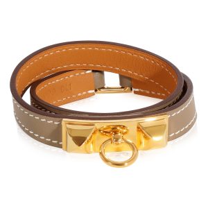 Hermès Rivale Double Tour Bracelet in Swift Calfskin Louis Vuitton Monogram Canvas Boite Chapeau Souple MM