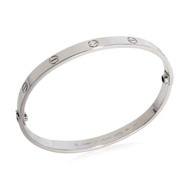 124179 av Cartier Love Bracelet in 18k White Gold