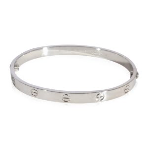 Cartier Love Bracelet in 18k White Gold Chanel Chanel Black Caviar Jumbo Flap