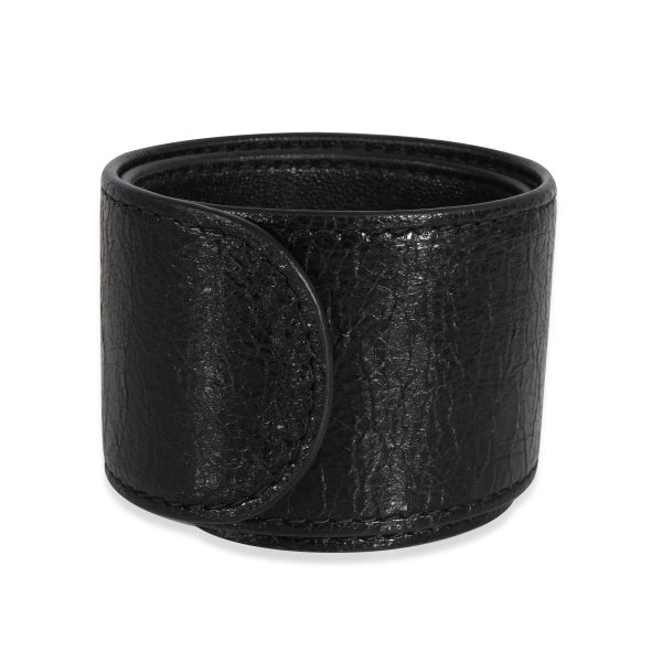 124183 bv b7dc95c5 83b4 4854 a05d 312f01a427a0 Balenciaga Slap Wrap Leather Bracelet