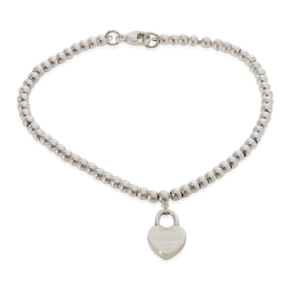 Return To Tiffany Heart Lock Bead Bracelet in Sterling Silver Return To Tiffany Heart Lock Bead Bracelet in Sterling Silver